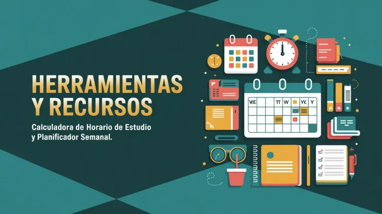 Calculadora de Horarios de Estudio y Planificador de Tiempo
