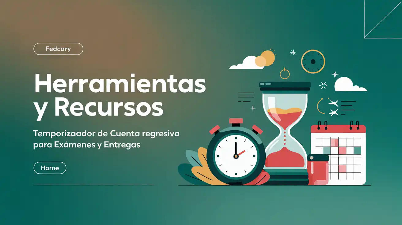 Temporizador de cuenta regresiva para exámenes y entregas