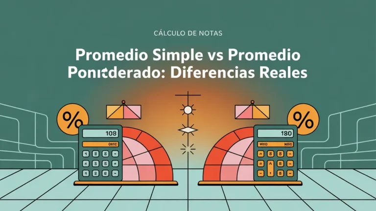 Promedio simple vs promedio ponderado: diferencias reales